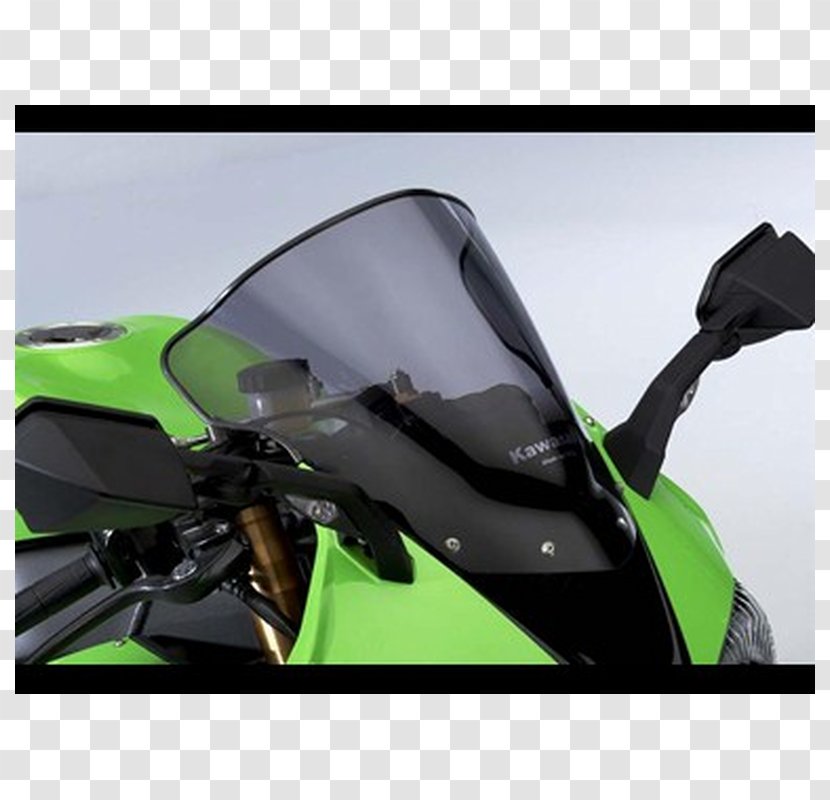 Motorcycle Fairing Accessories Windshield Kawasaki Ninja ZX-10R - Window Transparent PNG