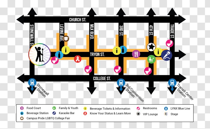 Charlotte WCCB Parade Clip Art - Map - Vip Pass Transparent PNG