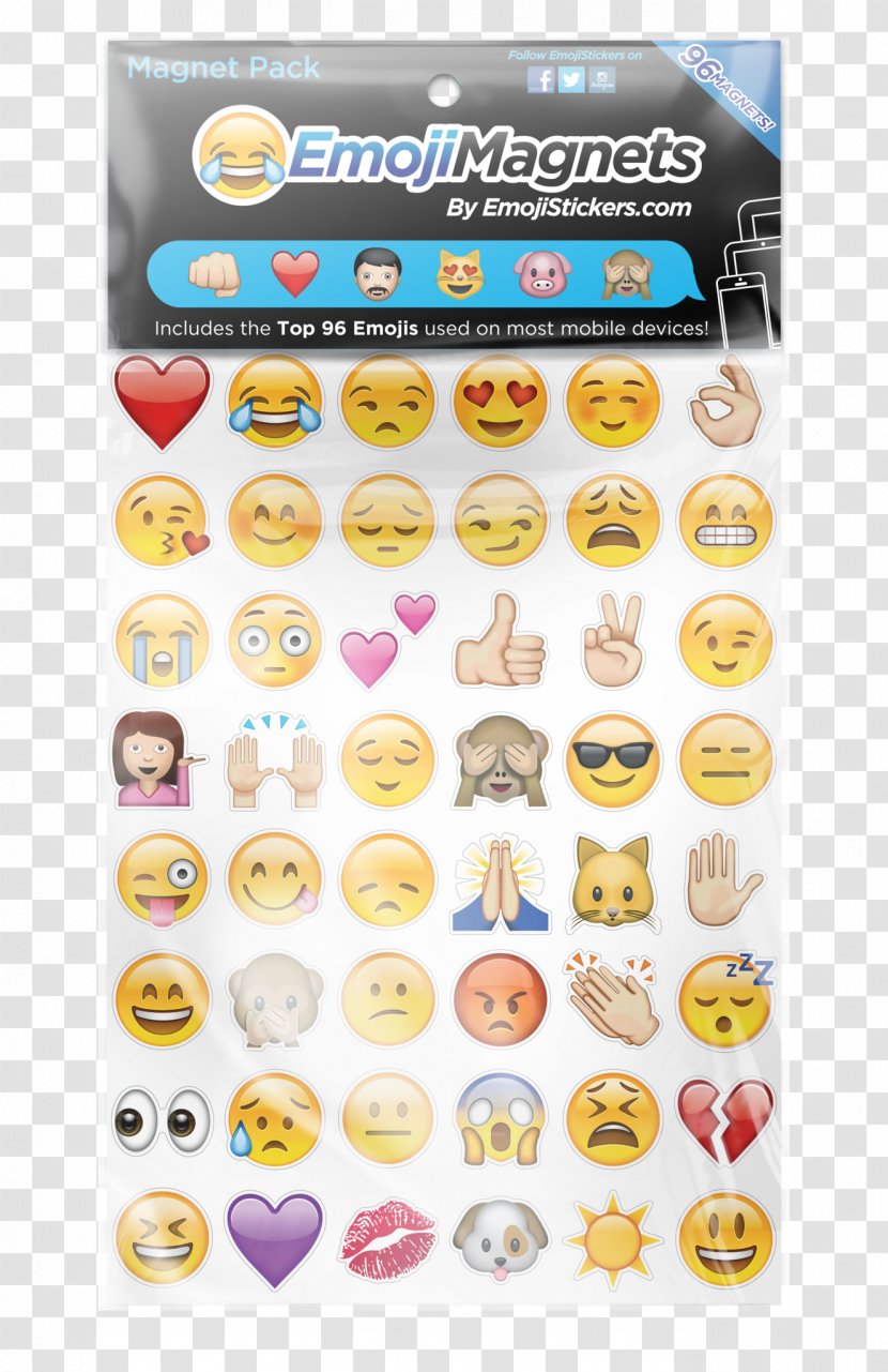 Emoji Craft Magnets Sticker Refrigerator Smiley - Text Messaging - Sunglasses Transparent PNG