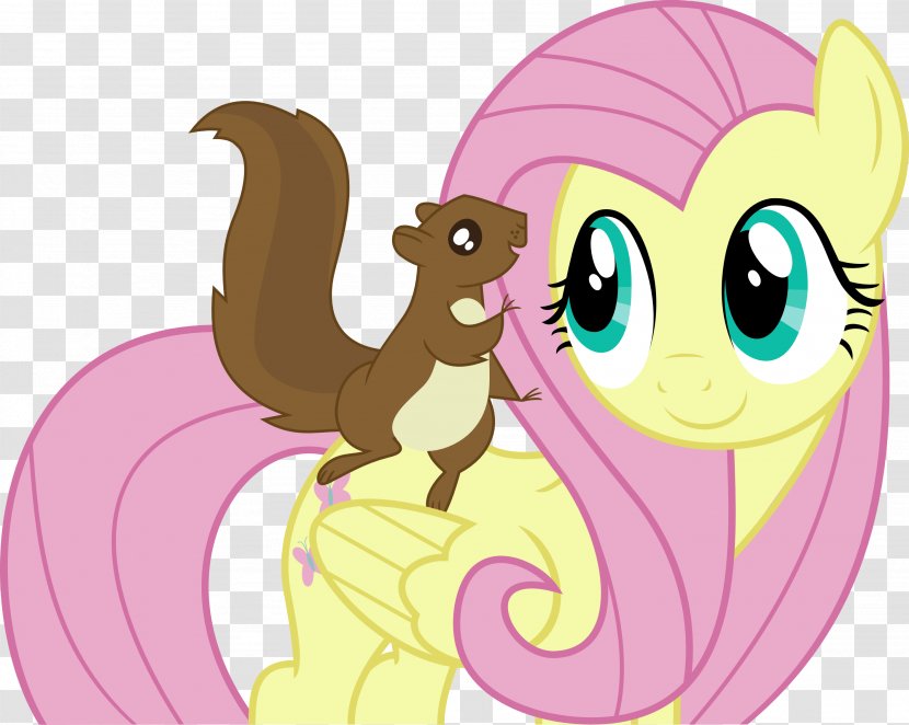 Fluttershy My Little Pony Fan Art - Silhouette Transparent PNG