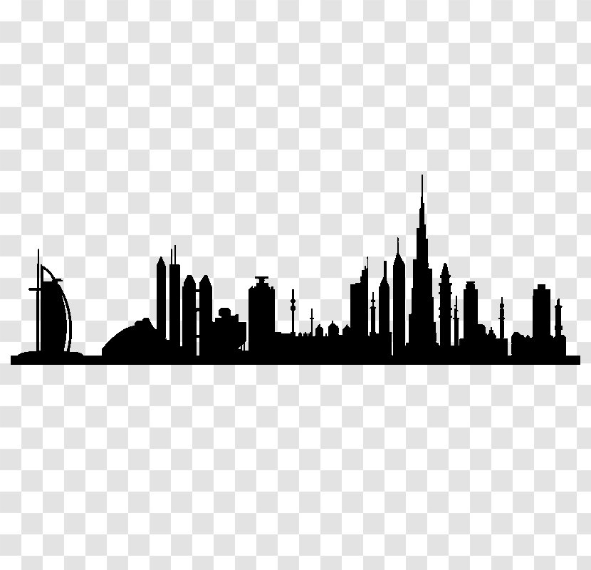Dubai Cities: Skylines Silhouette - Photography - Skyline Transparent PNG