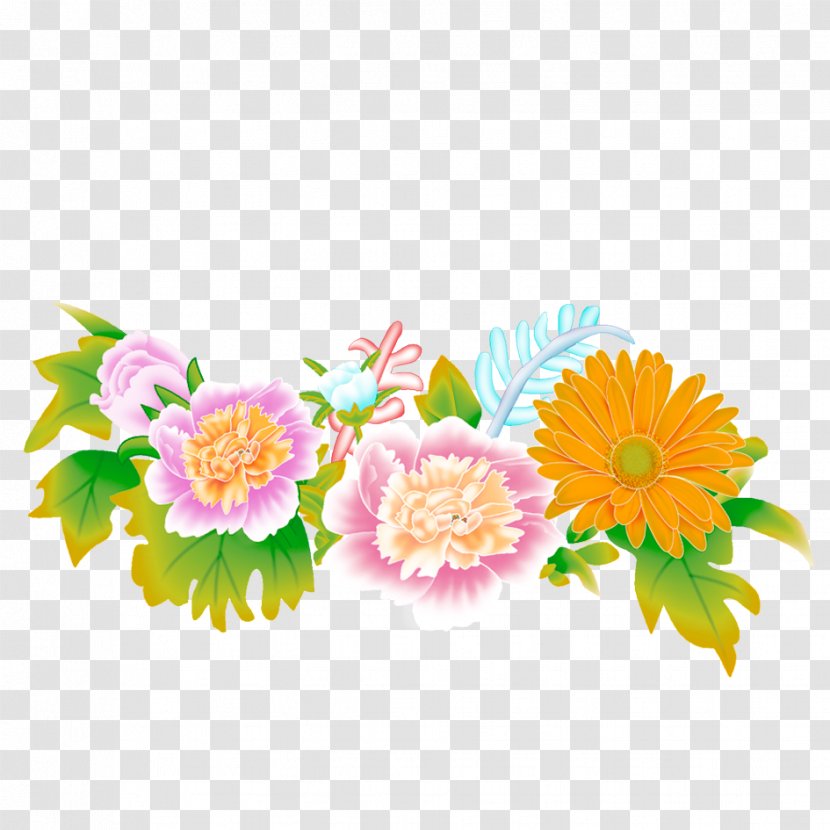 Watercolor Painting - Cut Flowers - Chrysanthemum Transparent PNG