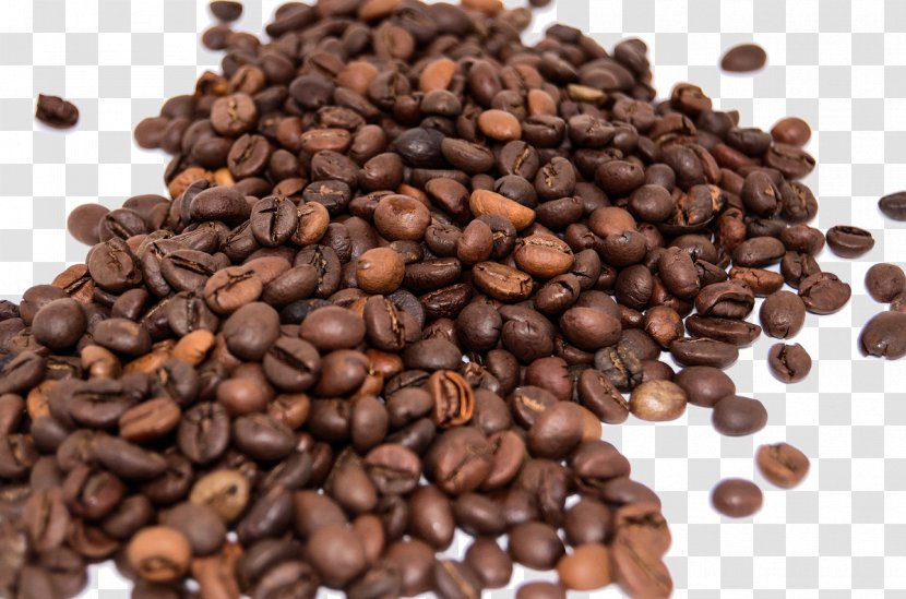 Coffee Bean Espresso Cafe Green Tea - A Pile Of Beans Transparent PNG