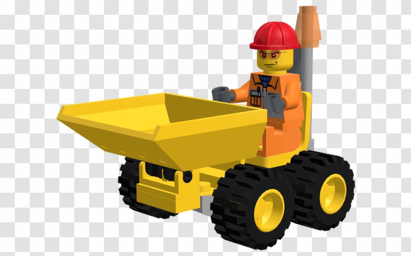 Bulldozer LEGO Wheel Tractor-scraper Machine - Lego Transparent PNG