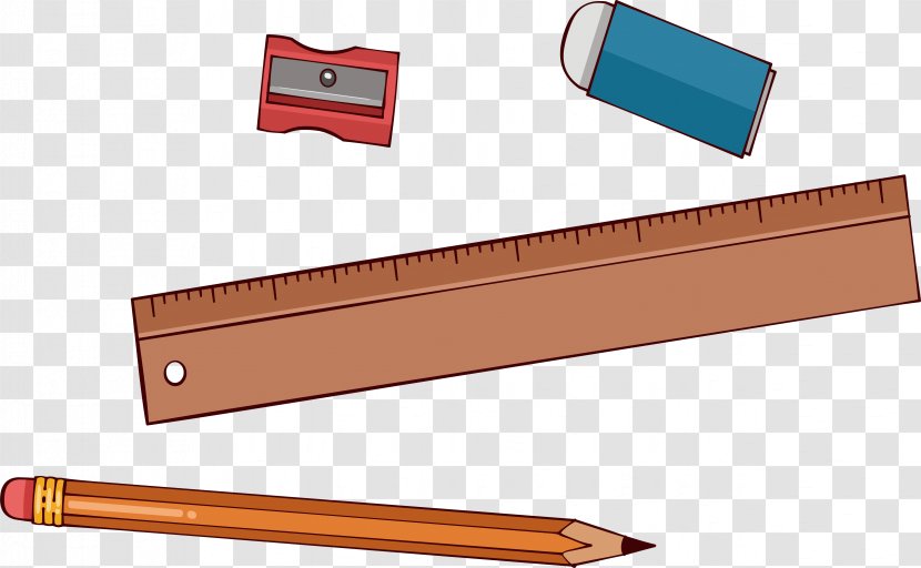 Stationery Pencil Ruler - Pen - Pencil, Ruler, Transparent PNG