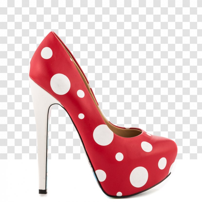 Polka Dot Product Design Heel Shoe - Block Shoes For Women Transparent PNG
