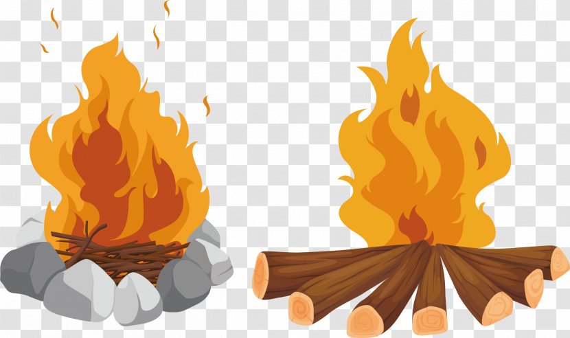 Vector Firewood - Illustration - Flame Transparent PNG