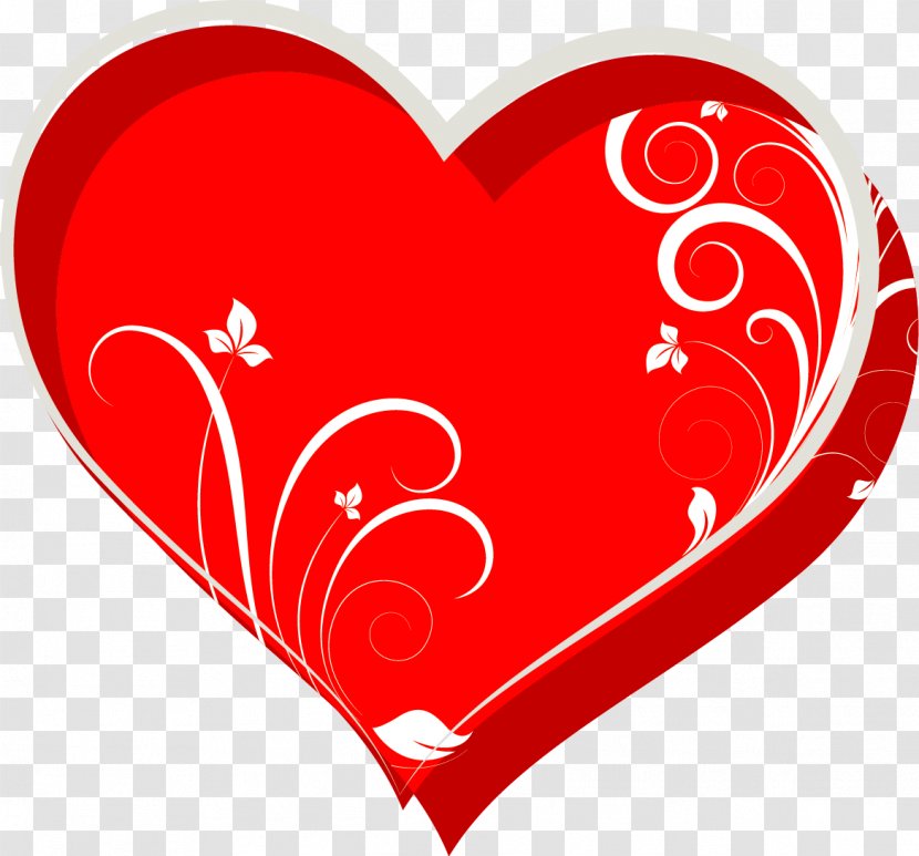 Drawing Heart Calligraphy - Flower - Valentines Day Transparent PNG