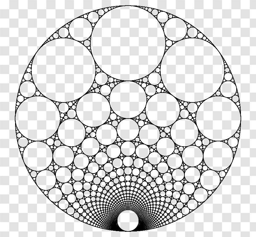 Apollonian Gasket Fractal Art Circle Mathematics - Symmetry Transparent PNG