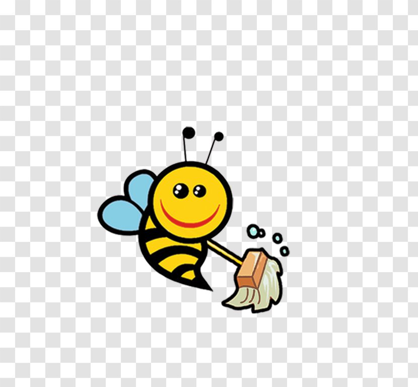Bumblebee Queen Bee Cleaning Clip Art - Invertebrate - Bees Transparent PNG