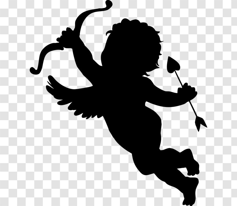 Cupid Silhouette Clip Art - Joint Transparent PNG