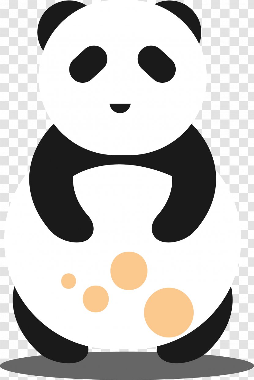 Giant Panda Bear Drawing - Art - Fat Icon Vector Transparent PNG