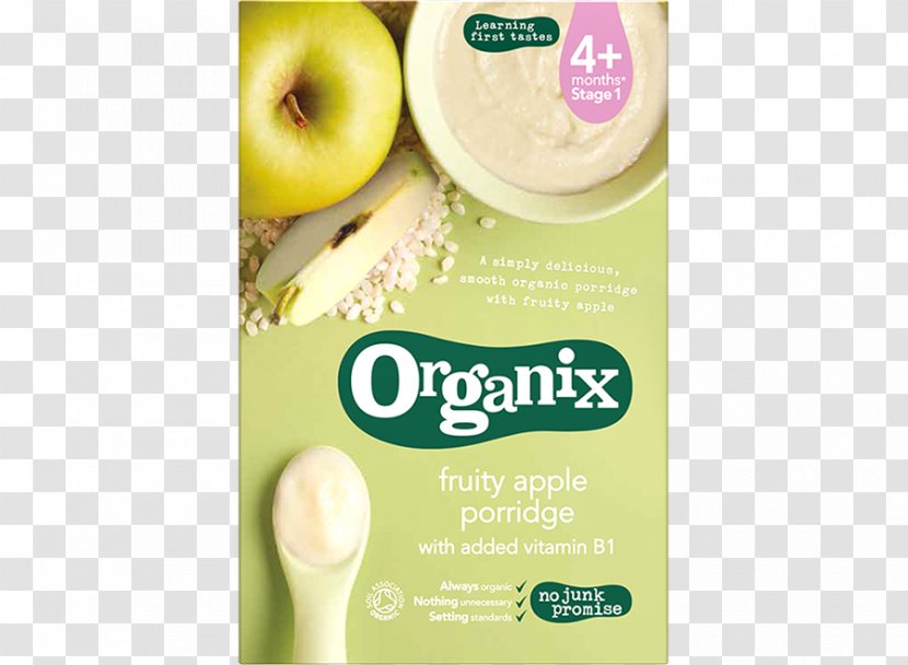 Porridge Organic Food Baby Breakfast Cereal Milk - Fruit Transparent PNG
