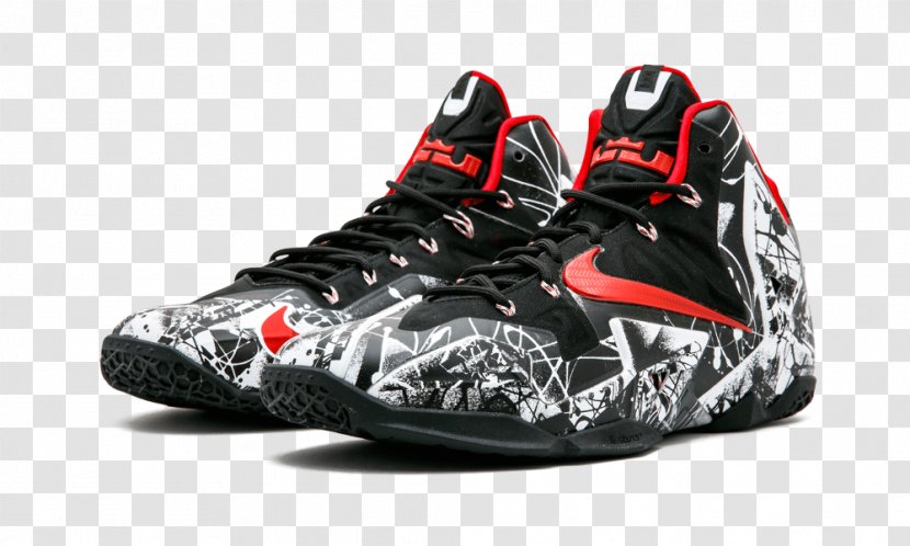 LeBron 11 Graffiti Nike Lebron Mens Sports Shoes - Hoodie - Red Transparent PNG
