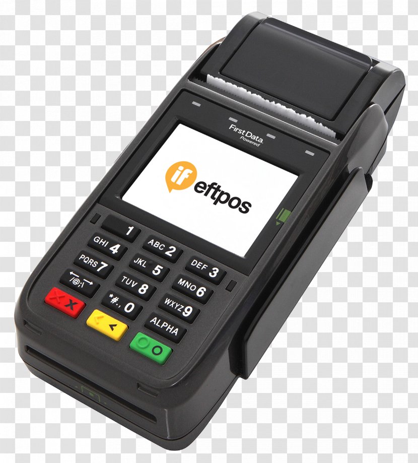 EFTPOS Cash Register Payment Terminal Point Of Sale Mobile Phones - Gadget - Bank Transparent PNG