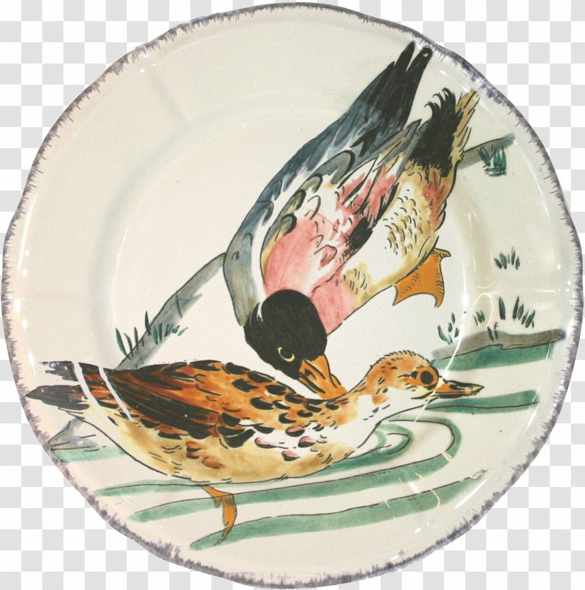 Plate Duck Faïencerie De Gien Platter - Livestock Transparent PNG