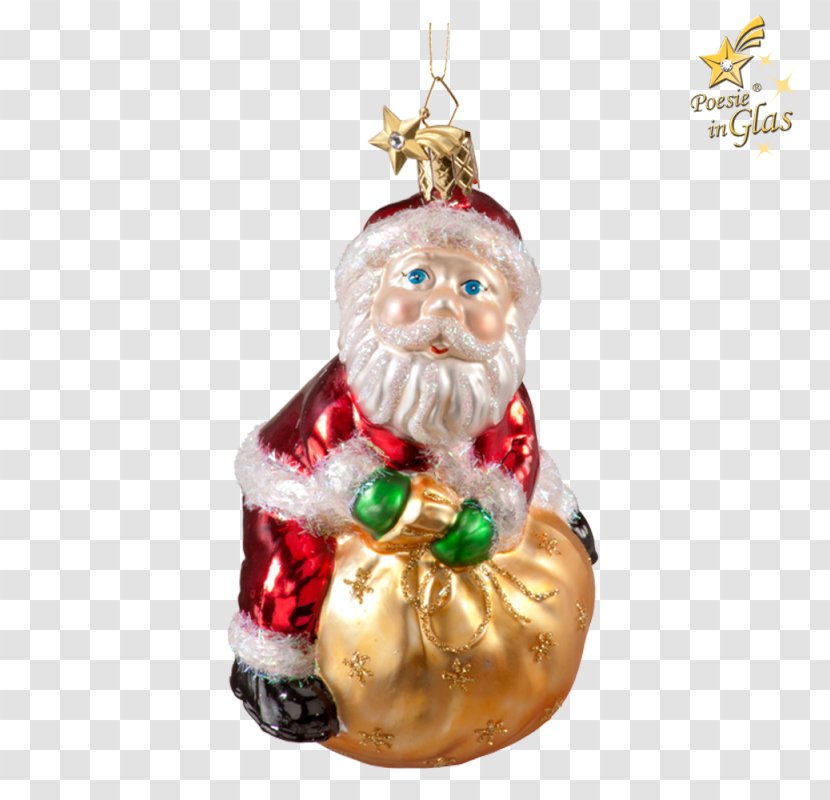Christmas Ornament - Handpainted Santa Claus Transparent PNG