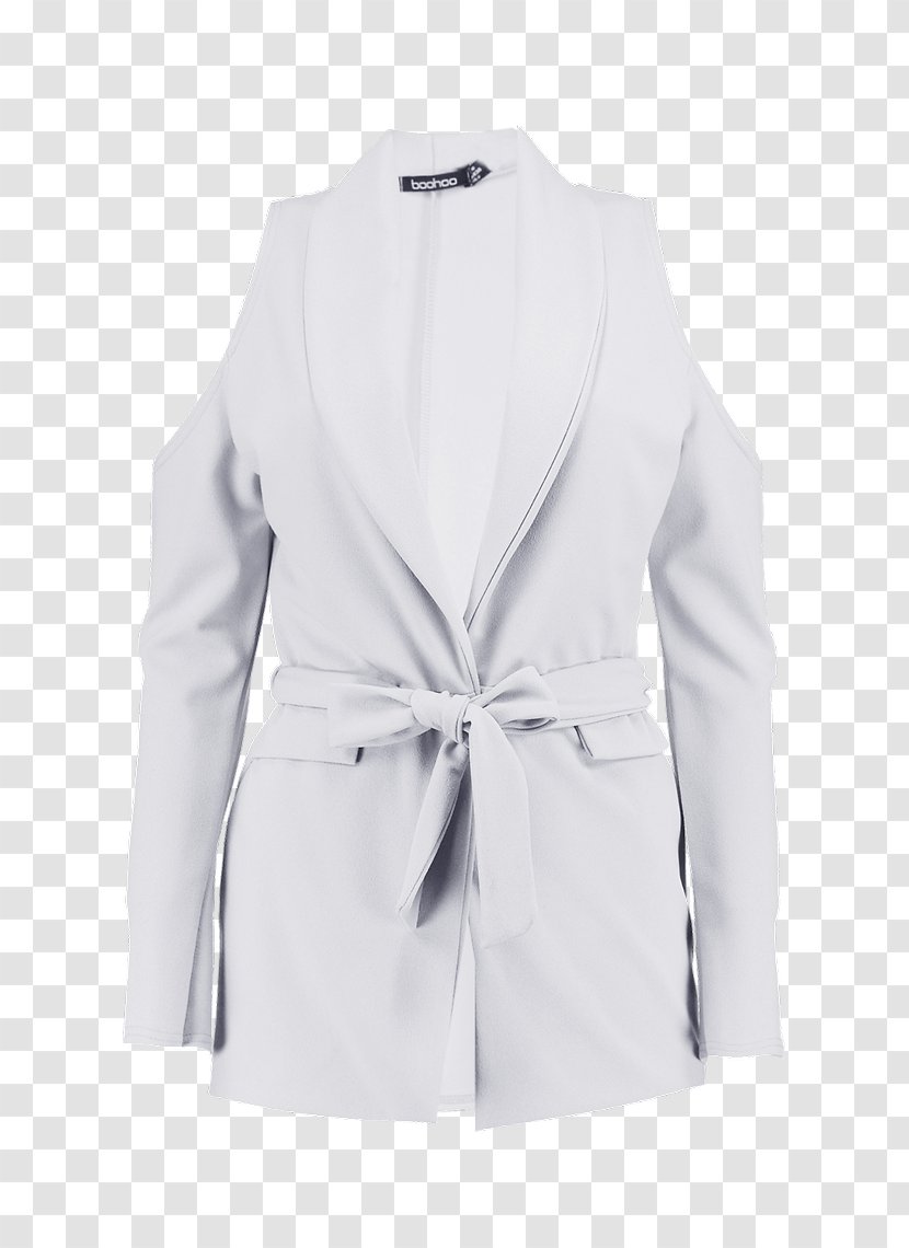 Clothing Outerwear Jacket Sleeve Blazer - White Transparent PNG