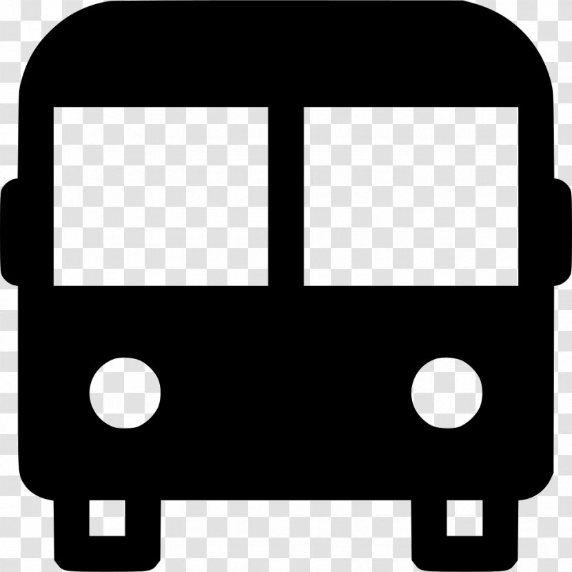 Bus Train Rail Transport Public - Black And White Transparent PNG