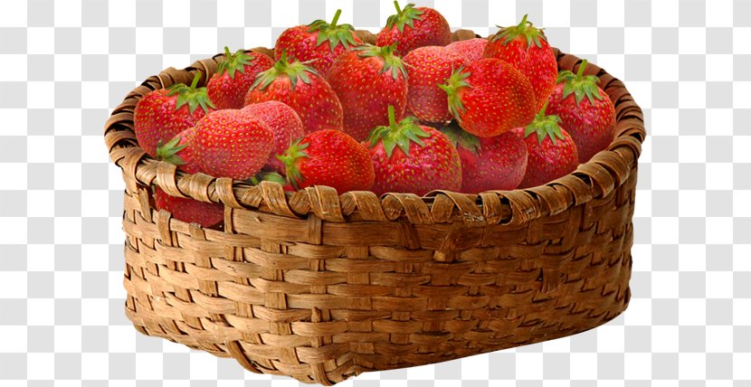 Strawberry Basket Fruit - Local Food Transparent PNG