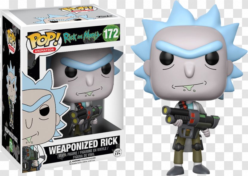 Rick Sanchez Amazon.com Funko Pop! Animation And Morty - Collectable - Weaponized RickMulticolor Action & Toy FiguresToy Transparent PNG