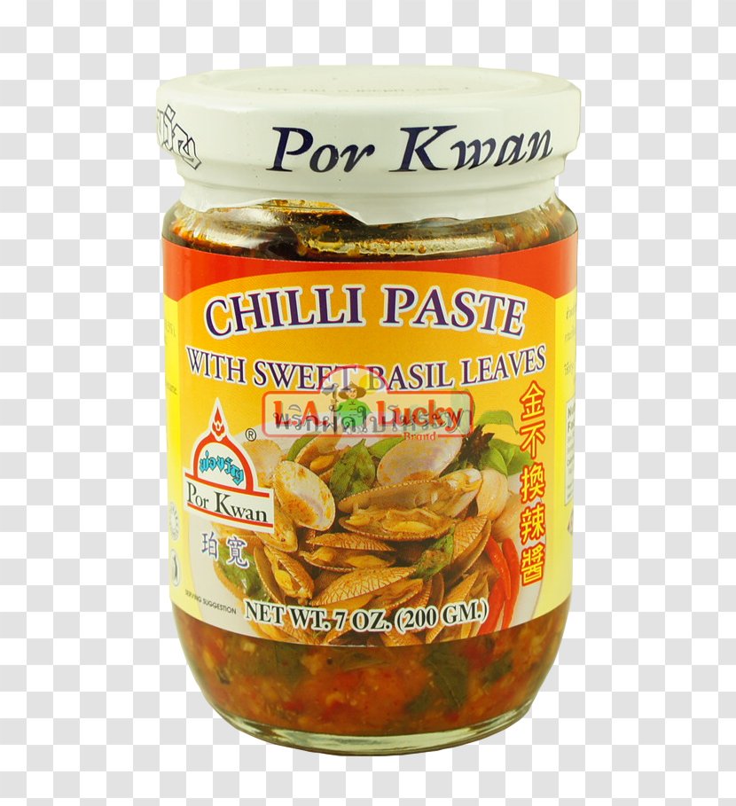 Thai Cuisine Vegetarian Chili Pepper Paste Basil - Seasoning Ingredients Transparent PNG