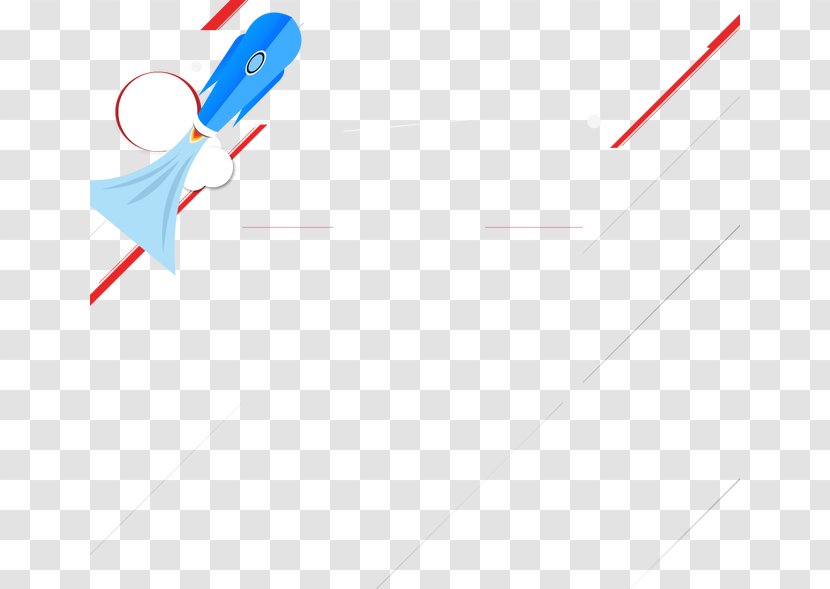 Paper Graphic Design Pattern - Blue - Rocket Transparent PNG