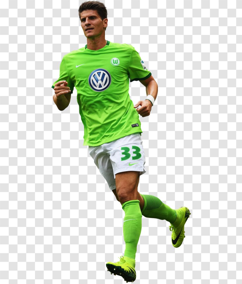 Mario Gómez VfL Wolfsburg Rendering Football - Here We Go Transparent PNG