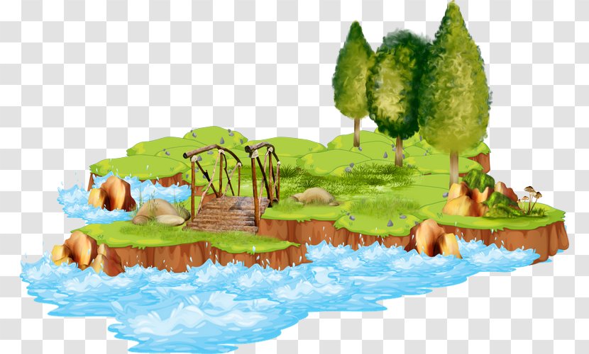 Water Resources Ecosystem Cartoon Lawn Transparent PNG