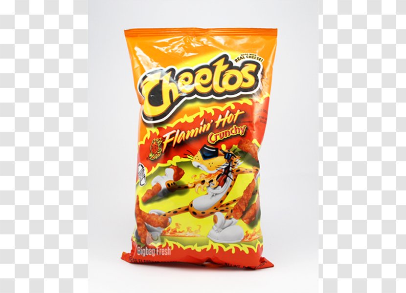 Potato Chip Cheetos Flamin' Hot Crunchy Cheese Flavored Snacks Nachos Transparent PNG