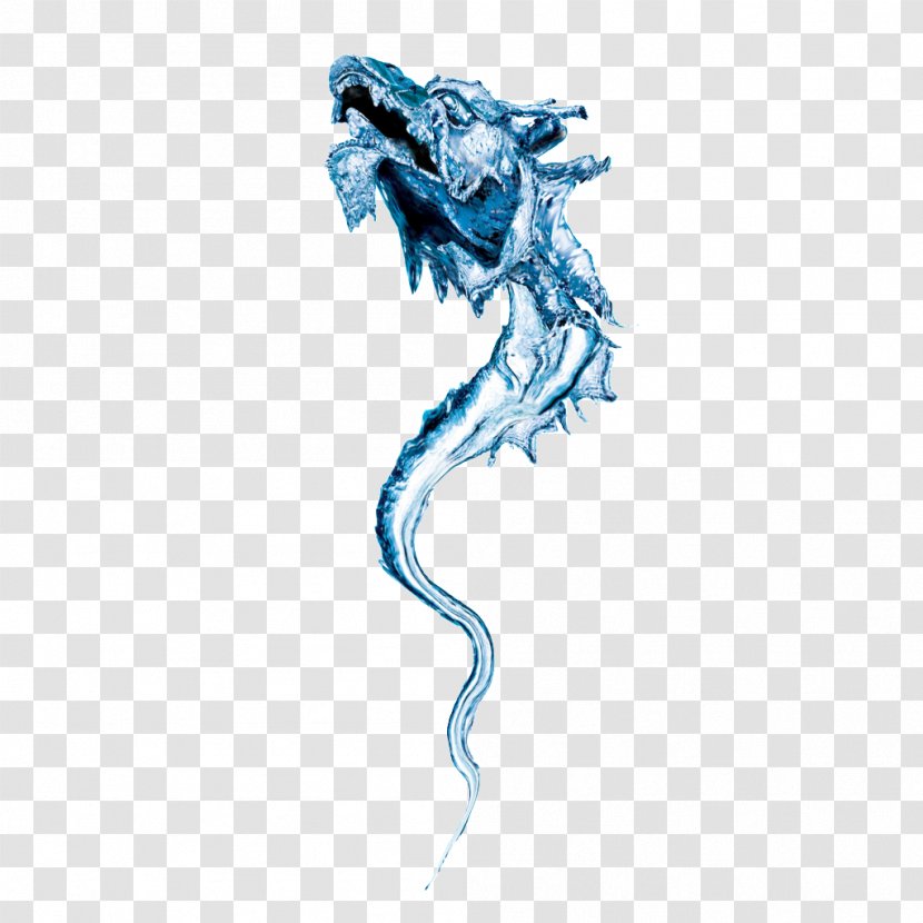 Dragon Download - Fictional Character - Blue Water Bead Transparent PNG