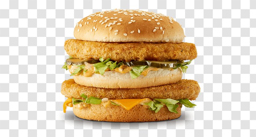 McDonald's Big Mac Chicken Sandwich Hamburger McChicken Patty - Buffalo Burger - Menu Transparent PNG