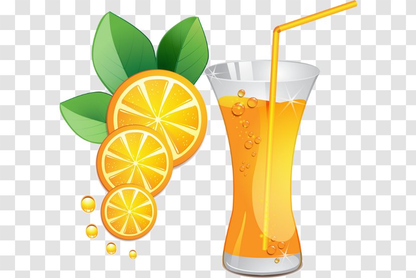 Orange Juice Drink Cocktail - Pouring Transparent PNG