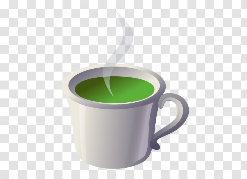 Black Tea Coffee Cup Milk - Drinkware - Green Transparent PNG