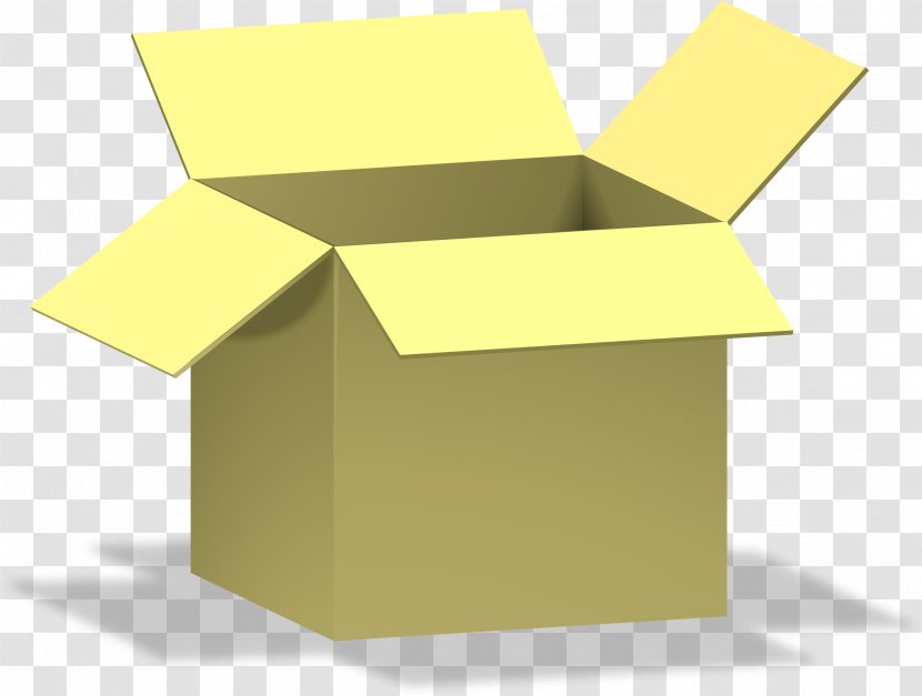 Box Carton Yellow Transparent PNG