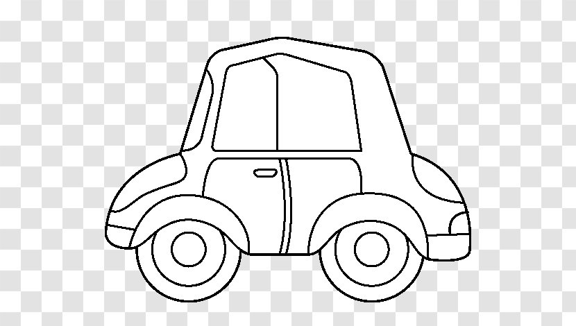 Cart Drawing Line Art Coloring Book - Car - Cars Pages Transparent PNG