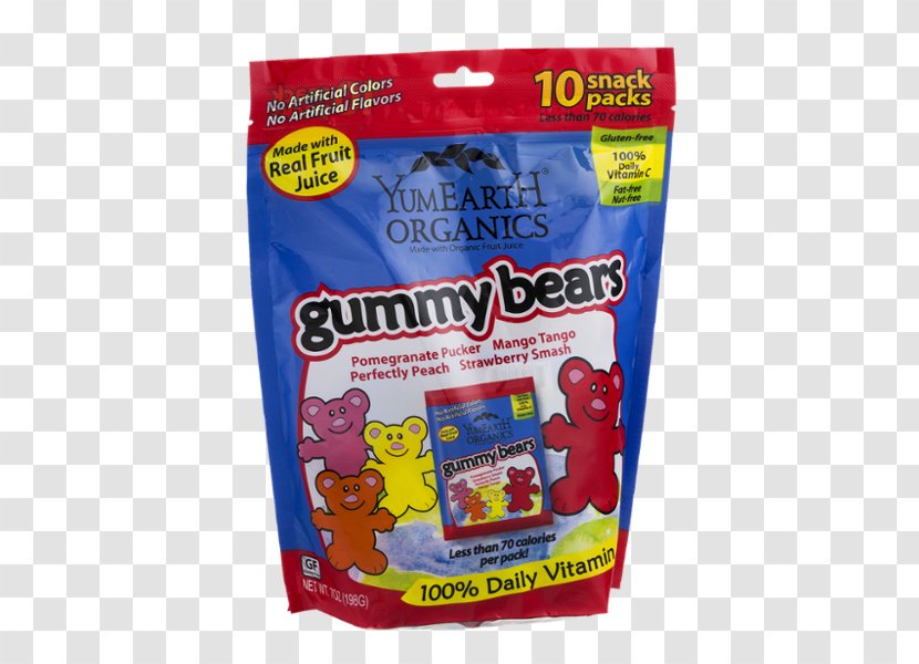 Gummy Bear Organic Food Flavor - Packaging And Labeling - Bears Transparent PNG