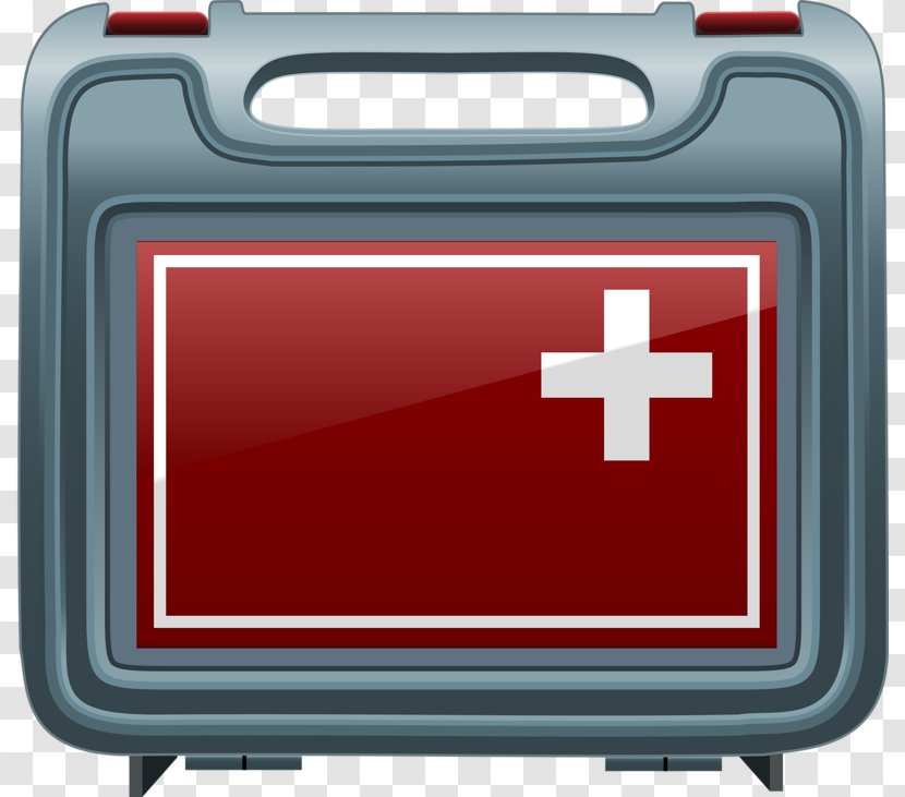 First Aid Kit Firefighter Clip Art - Red - Medical Transparent PNG