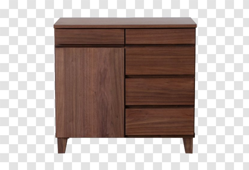 Bedside Tables Buffets & Sideboards Furniture Drawer - Frame - Walnut Transparent PNG