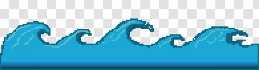 Pixel Art Wave - Symbol Transparent PNG