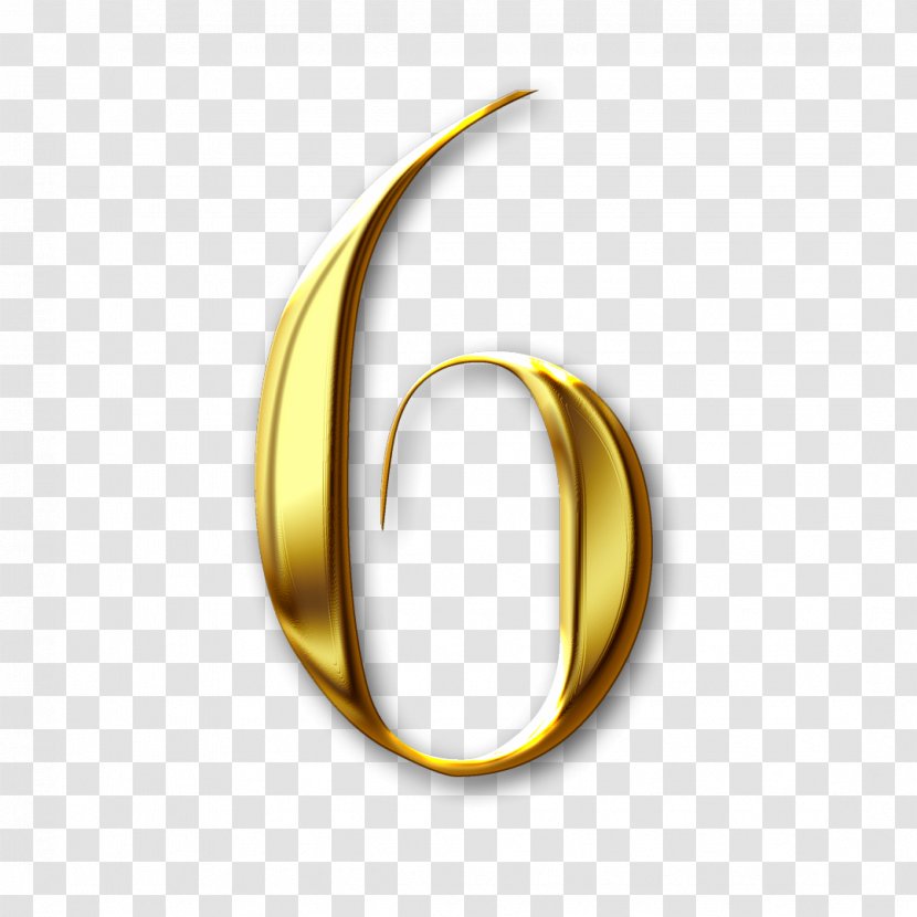 Alphabet Numerical Digit Rakam Number Yellow - Body Jewelry - NUMBERS Transparent PNG