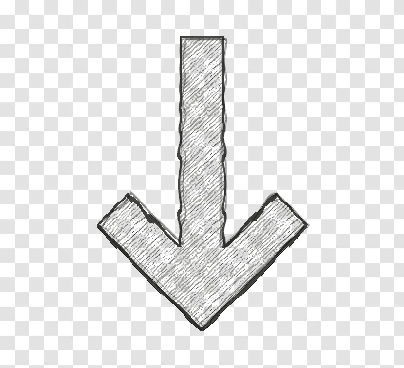Arrow Icon Bottom Direction - Finger Hand Transparent PNG