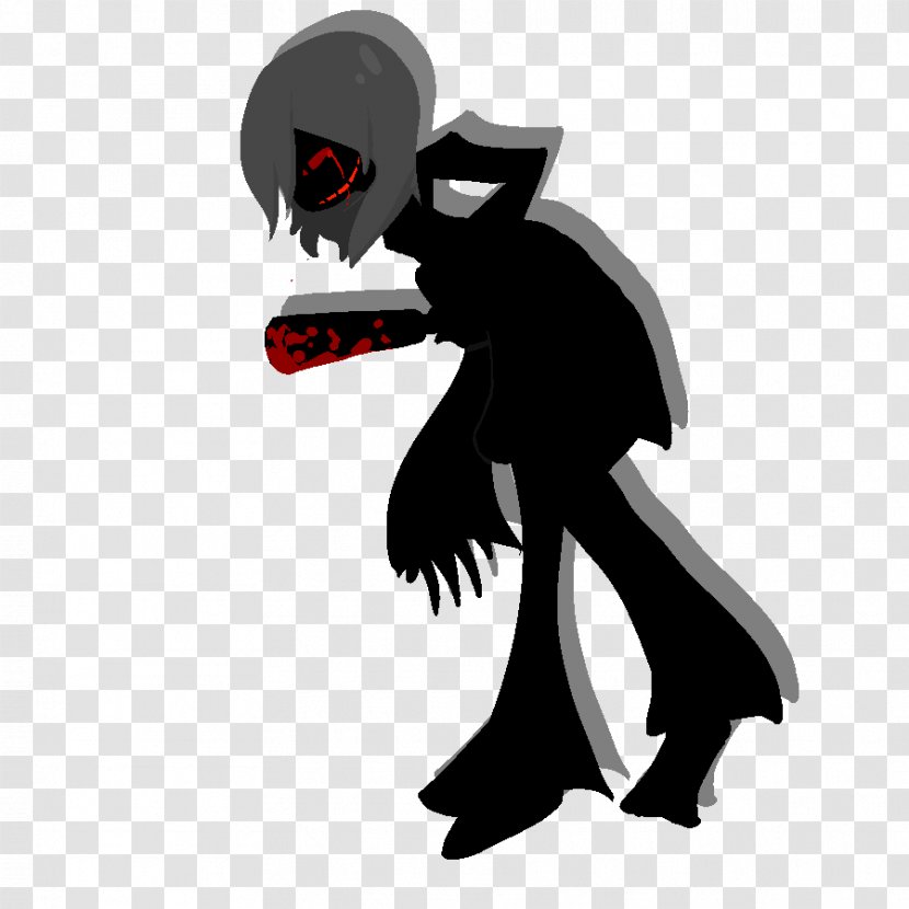 Cartoon Legendary Creature Silhouette Mammal - Black And White Transparent PNG