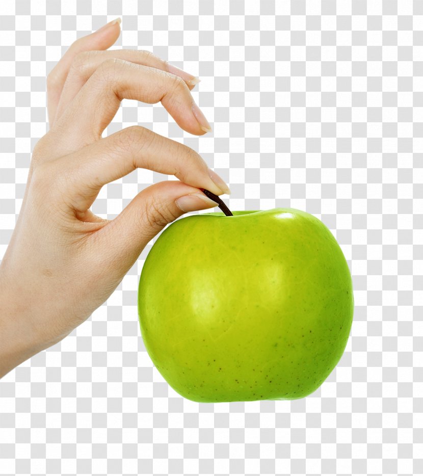 Fruit Apple Download - Food - Holding Green Transparent PNG
