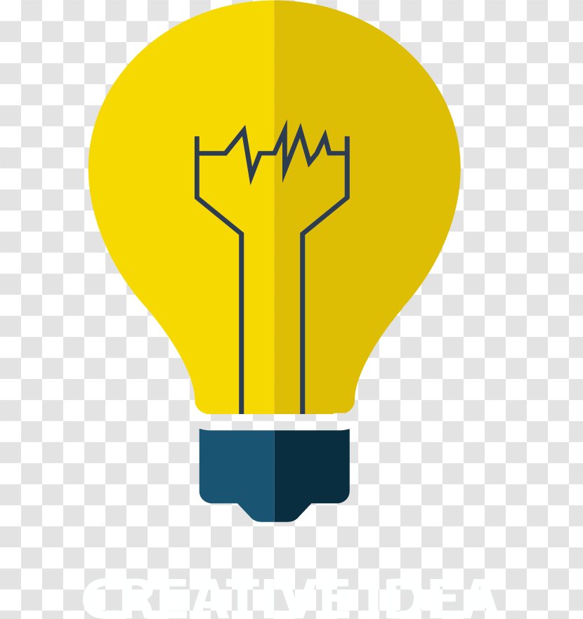 Download Graphic Design - Area - Bright Yellow Light Bulb Transparent PNG