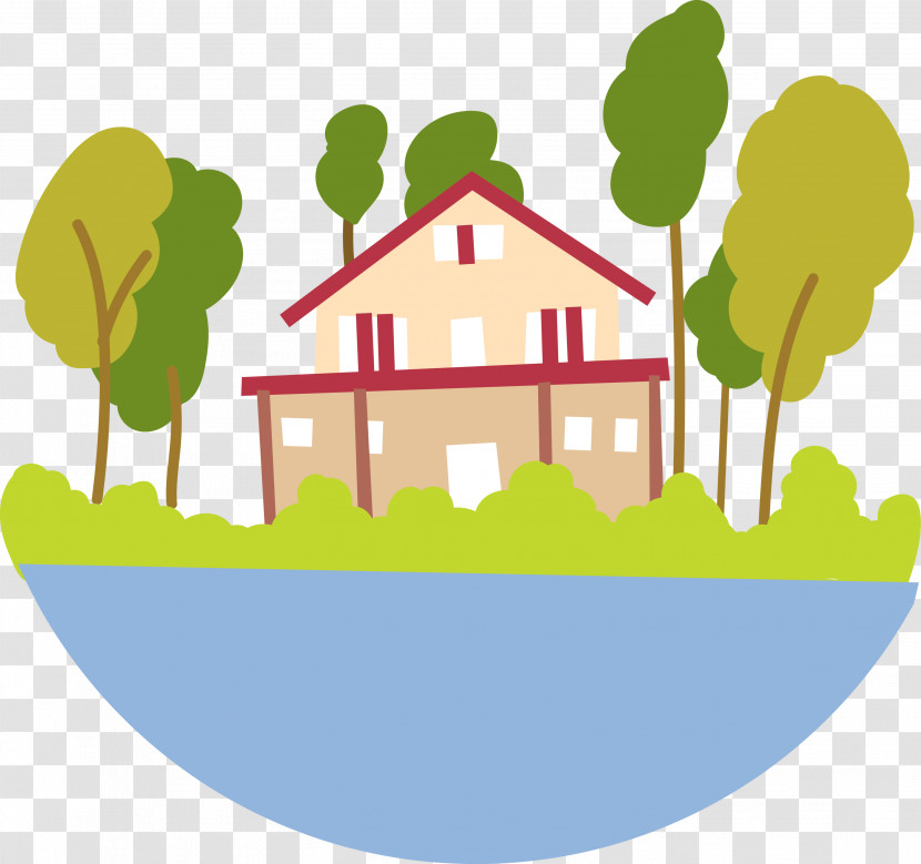 Lake House Building House Transparent PNG