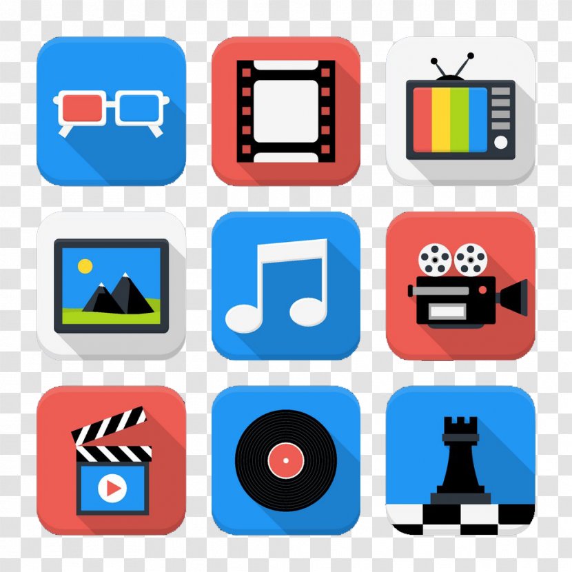 Button Mobile App Icon - Communication - Free HD Movies Icons Creative Buckle Transparent PNG