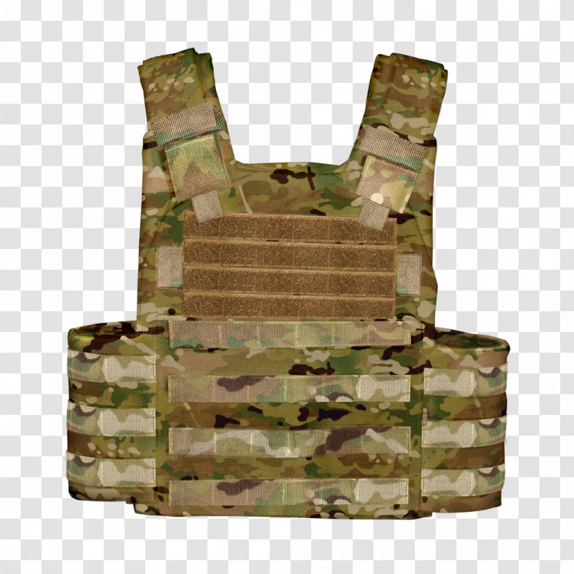 Military Camouflage Soldier Plate Carrier System MOLLE Tactics Transparent PNG