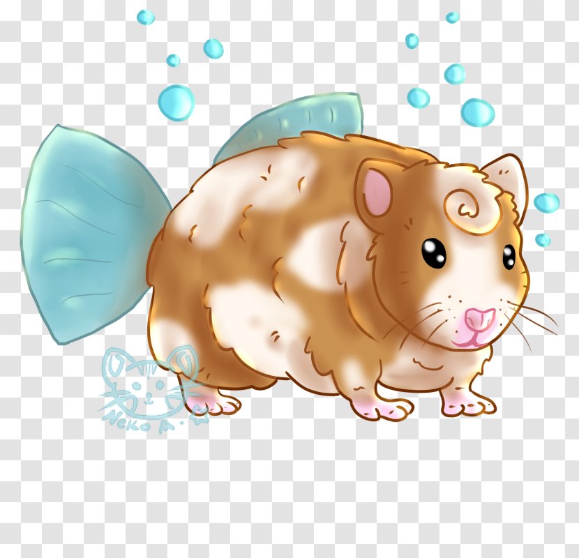 Hamster Rodent Drawing Pet Muroidea - Fish Transparent PNG