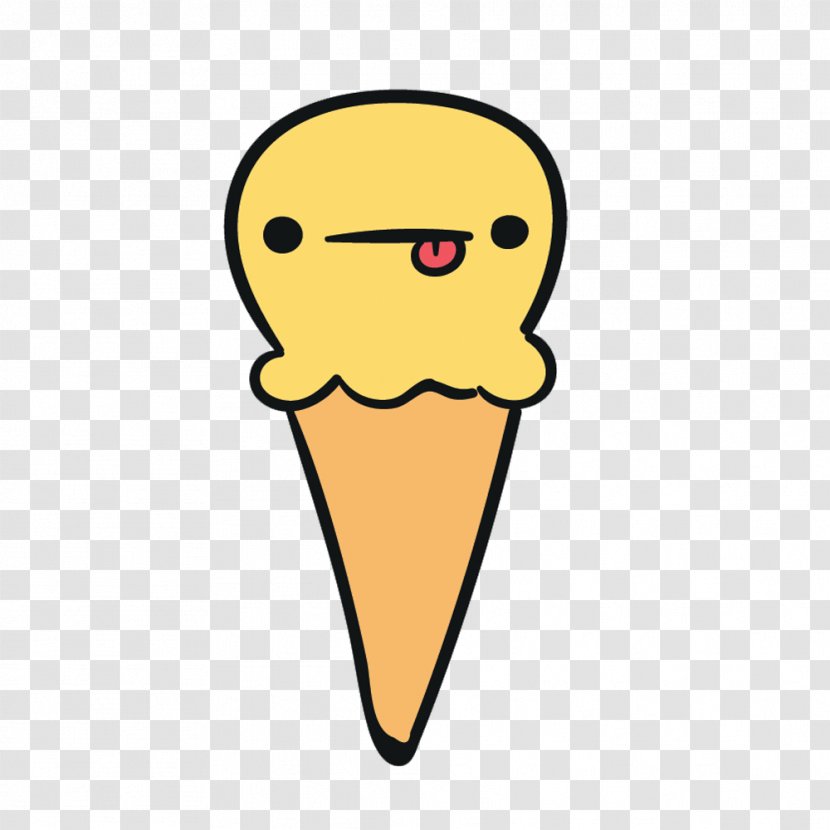 Ice Cream Download Clip Art - Cone - Vector Tongue Small Creative Transparent PNG